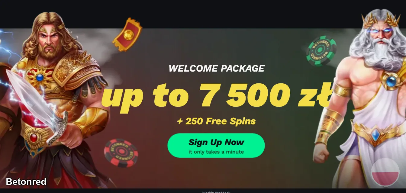 bonus powitalny – Betonred: Betonred bonus powitalny: struktura paki
